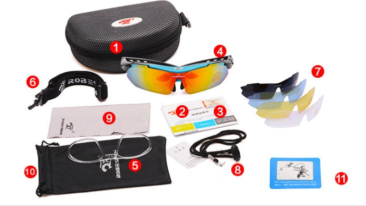 Polarized Cycling Goggles - UV Protection Sports Sunglasses