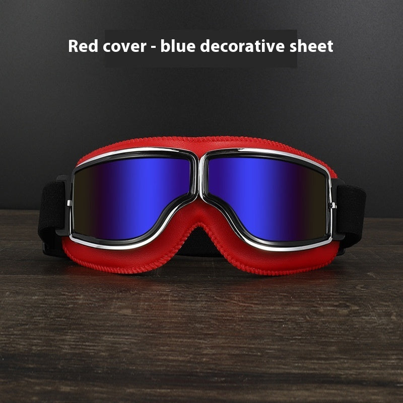 Windproof motorcycle goggles - protection against sand, debris, and UV glare.